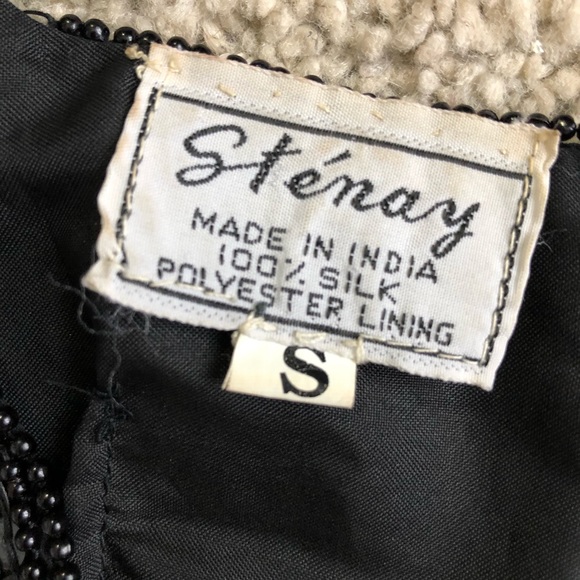 Stunning Vintage Full Sequin Beaded Floral Blouse - Picture 6 of 7